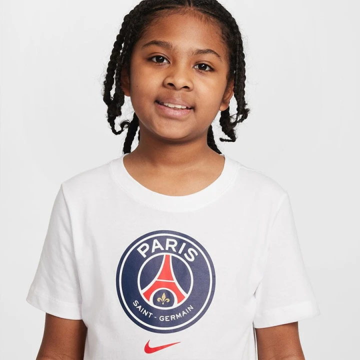 Koszulka Nike PSG Crest Tee Junior Jr IF0511-100
