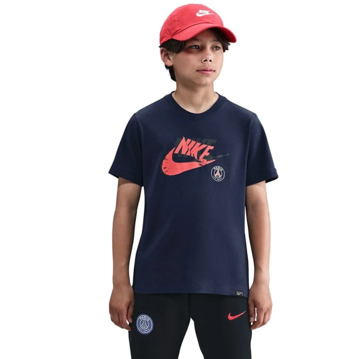 Koszulka Nike PSG Crest Tee Junior HV4987-410