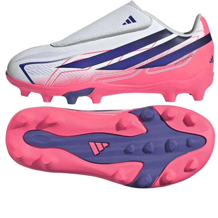 Buty adidas F50 Hyperfast Club Vel Jr FG/MG C KK1345