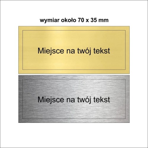 Tabliczka na puchar-statuetkę średnia