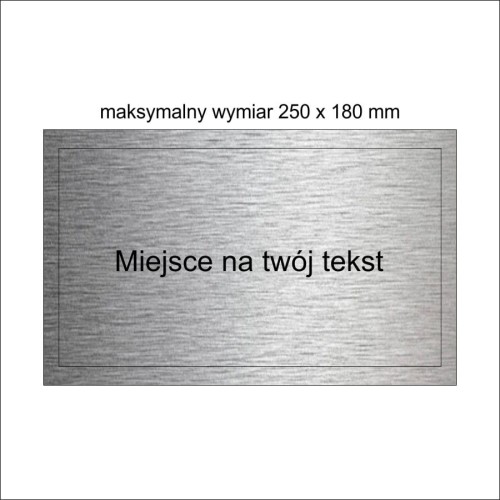 Tabliczka na podkład duża