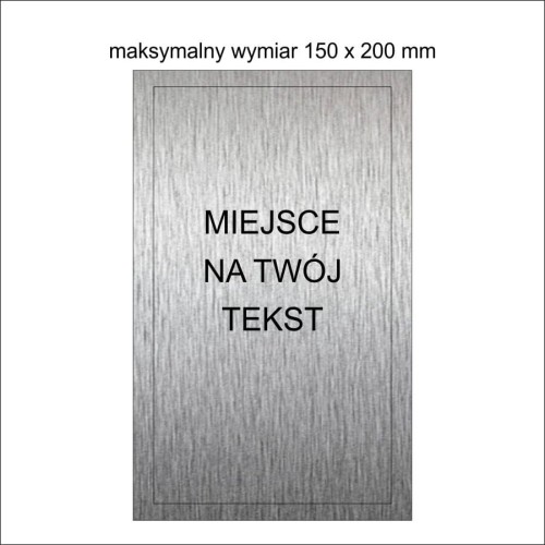 Tabliczka na szkło duża