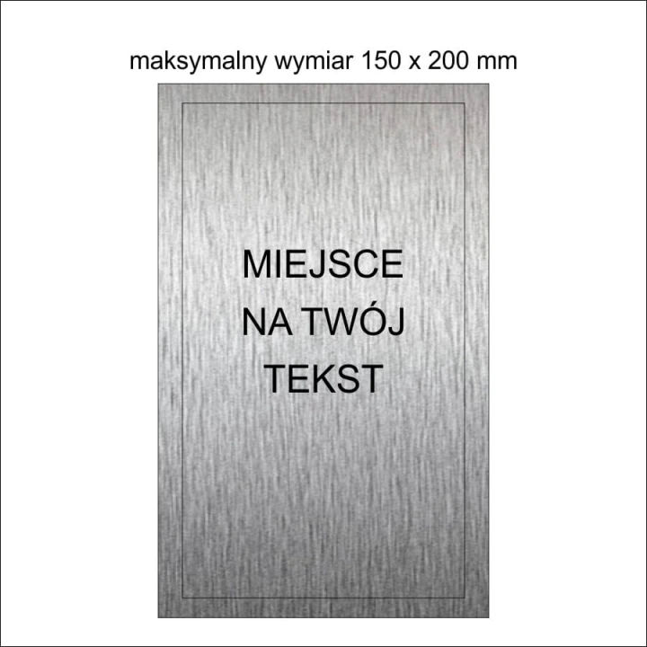 Tabliczka na szkło duża