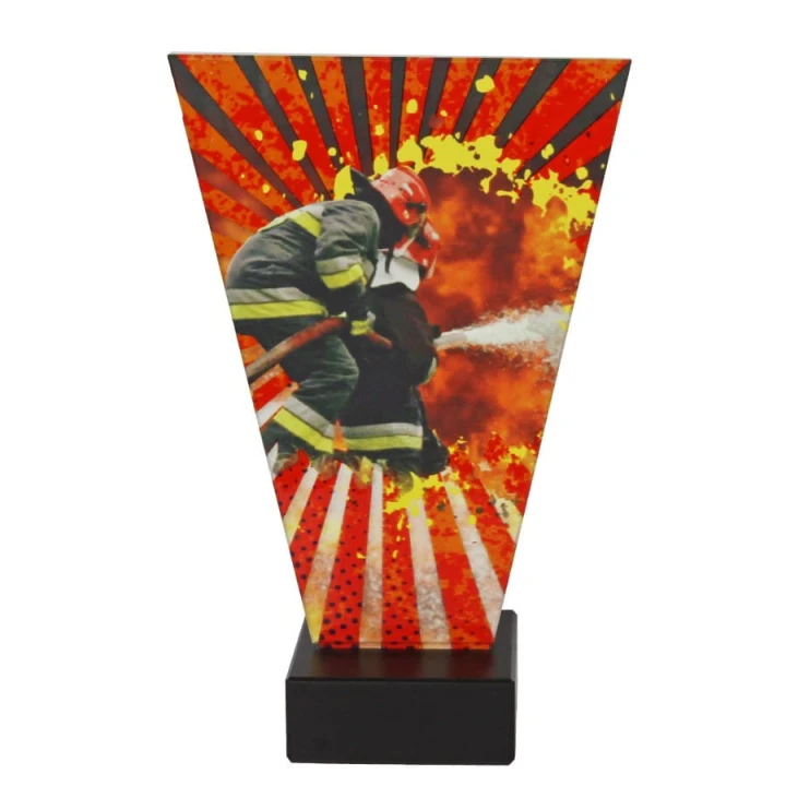 Trofeum szklane strażactwo